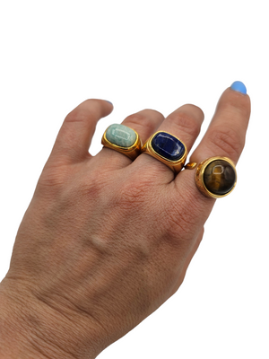 Tiger eye rings