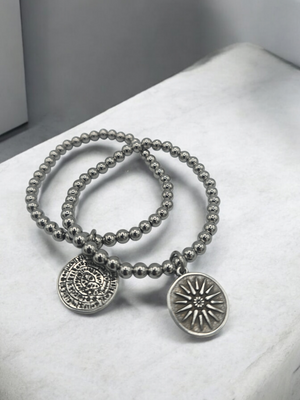 Grecian coin bracelet