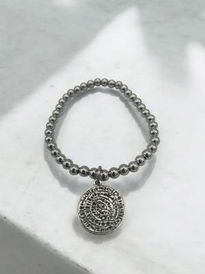 Grecian coin bracelet